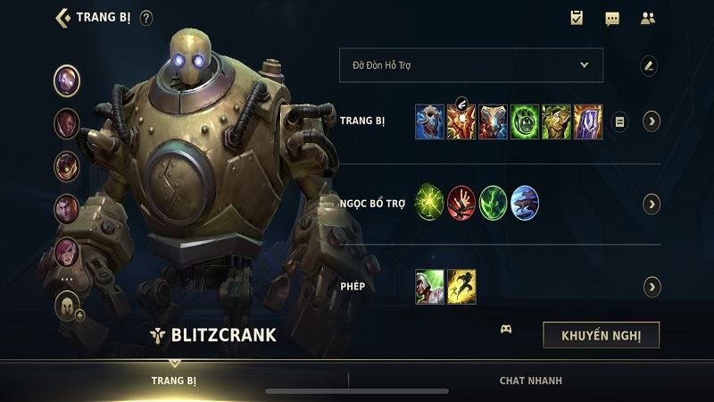 Trang bị cần thiết đi hỗ trợ của Blitzcrank
