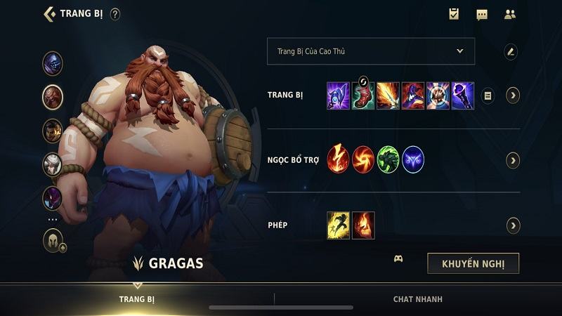 Bộ trang Bị gây sát thương của Gragas