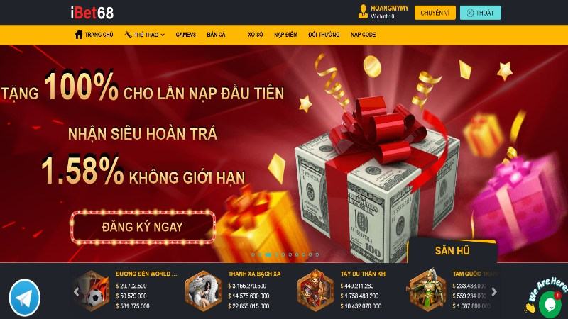 Đăng nhập Ibet68 nhận về hàng loạt ưu đãi không giới hạn