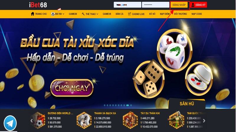 Đăng nhập thành viên để chơi hết mình các game cược hấp dẫn