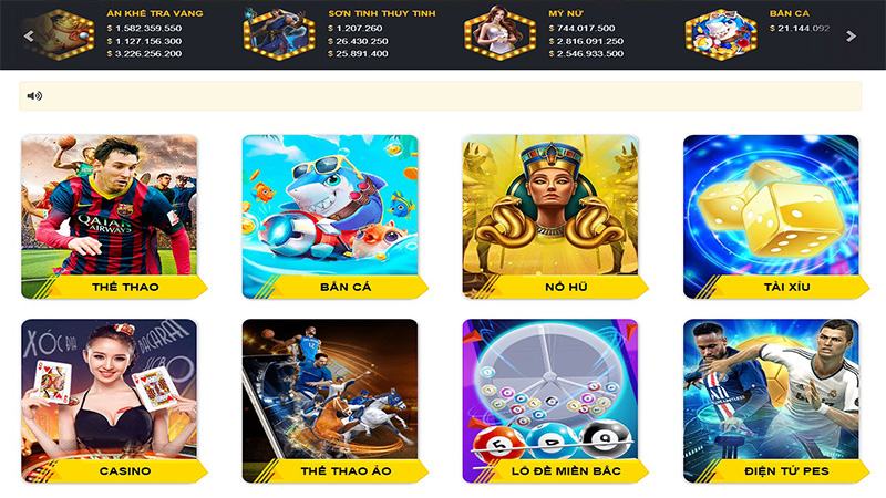 Kho game cá cược phong phú đa dạng nhất trên thị trường